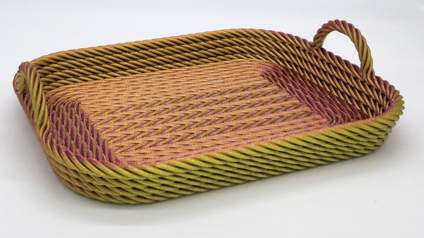 Rope Tray - Pink and Lime