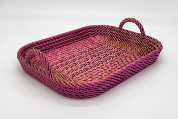 Rope Tray - Pink and Lime