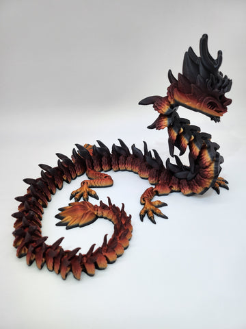 Flexi Imperial Dragon - Black, Red, Gold