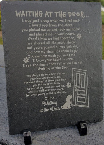 Custom Laser Engraved/Etched Slate Plaque/Cheese Platter
